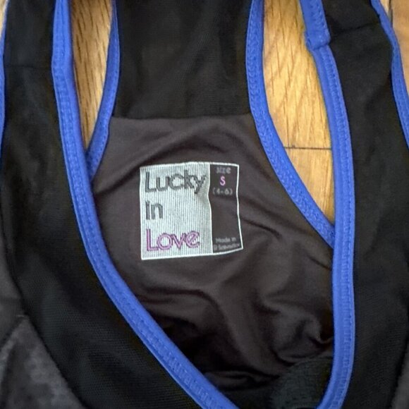 Lucky in Love Women's Tennis Tank Top Mesh Size S - Picture 2 of 4